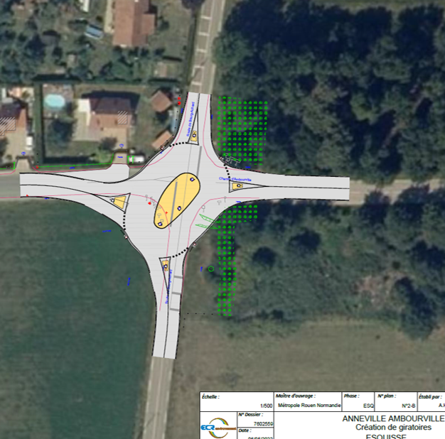 Création De 2 Giratoires Sur Les Intersections Du Chemin D’Ambourville Avec Les RD64 Et RD45 Anneville-Ambourbville (76)